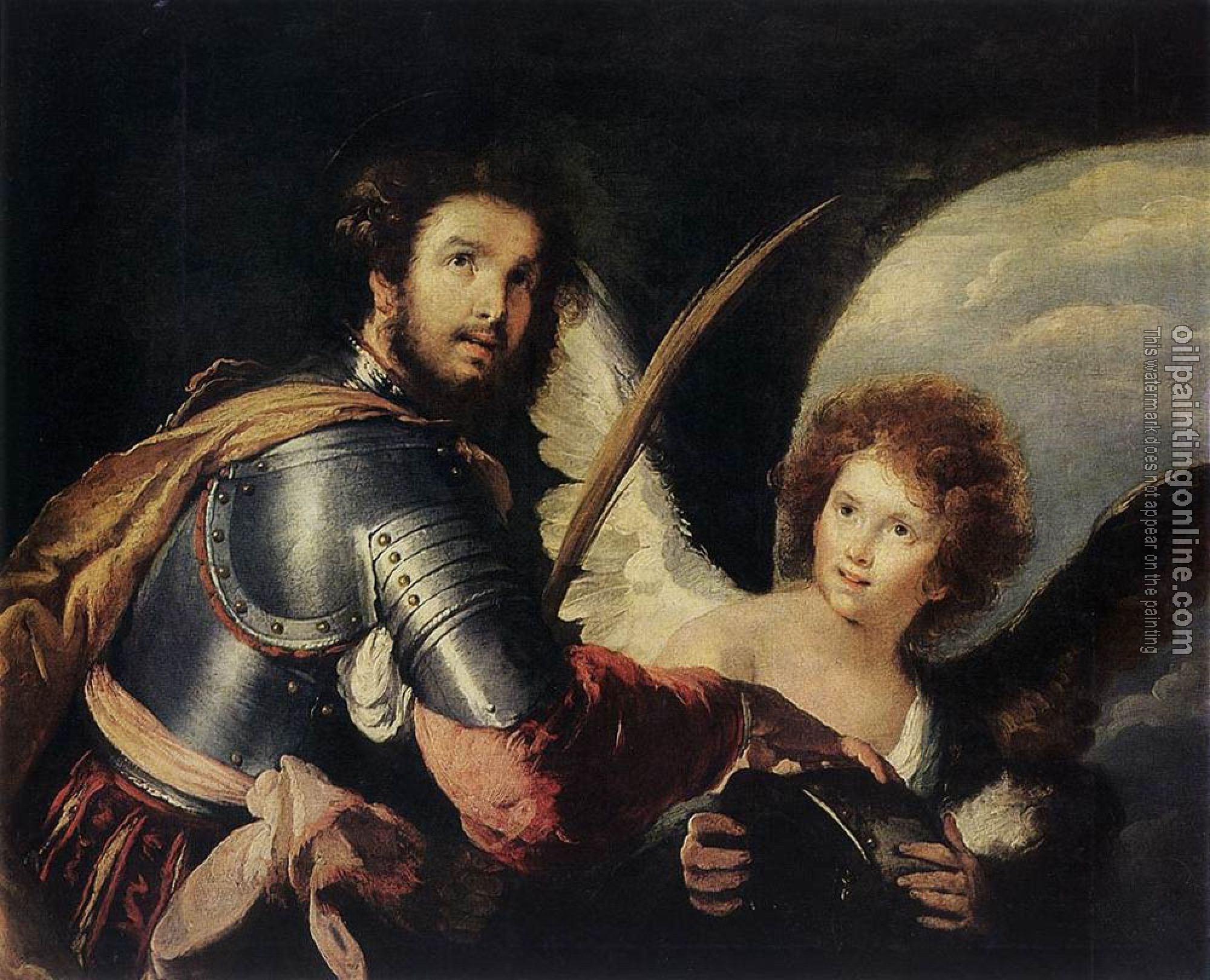 Strozzi, Bernardo - St Maurice and the Angel